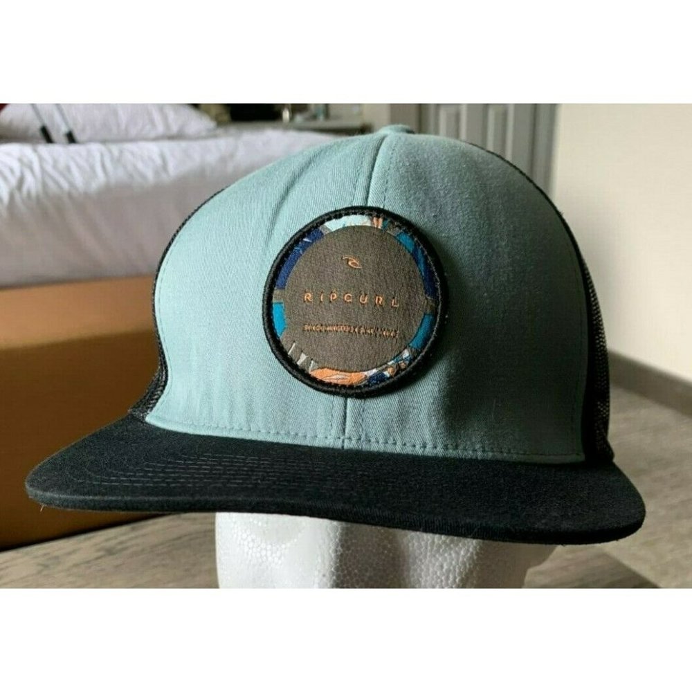 Rip Curl Hat Gray/Black Fabric Snap Back